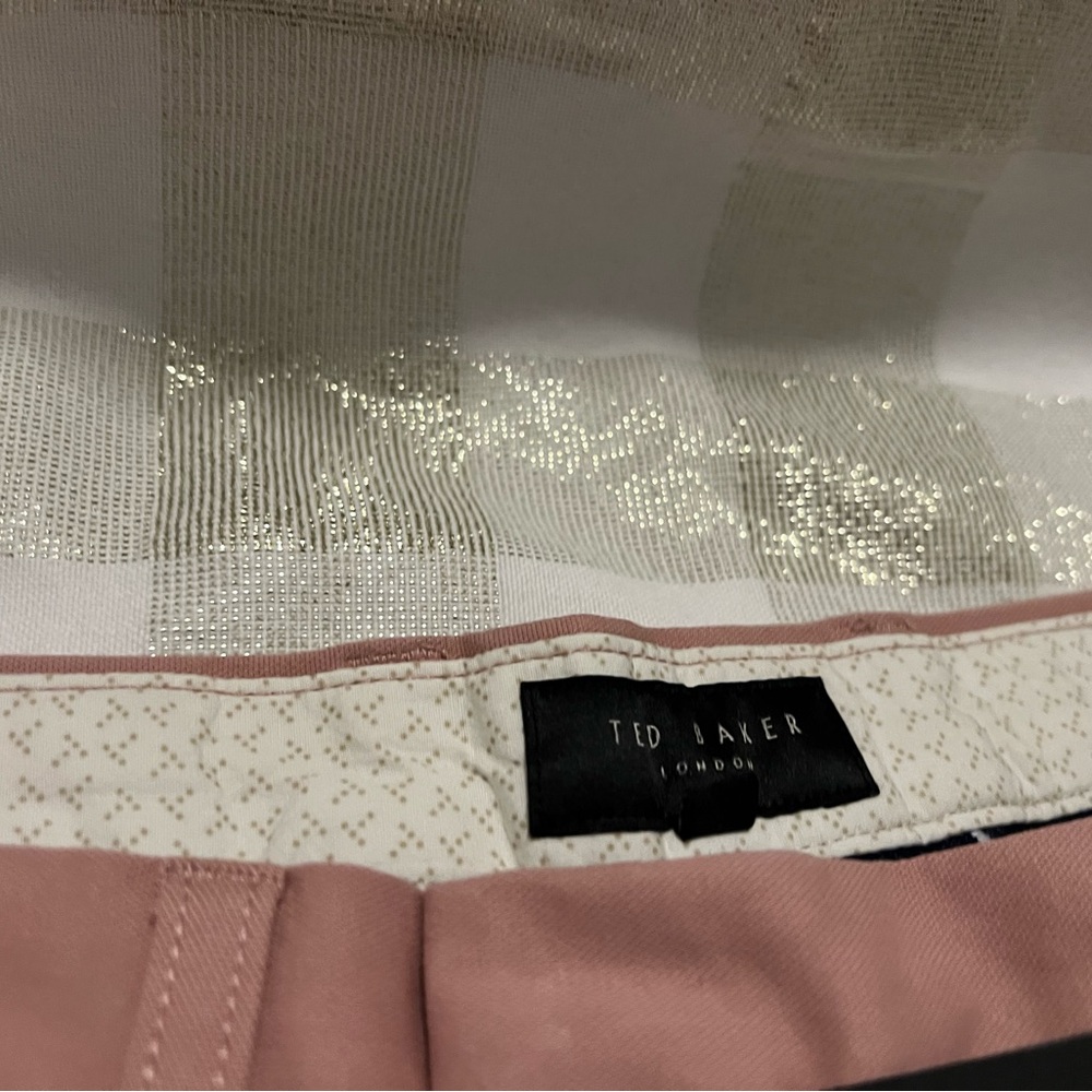 Ted Baker Light Pink Flat Front Shorts - Picture 6 of 8